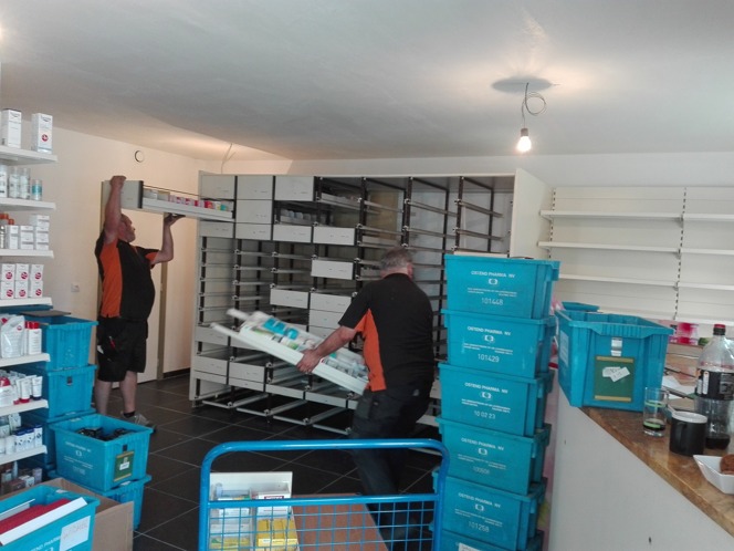 Verhuis naar tijdelijke locatie