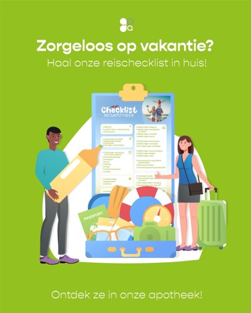Zorgeloos op vakantie? Haal onze reischecklist in huis!