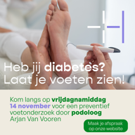 Diabetes? Laat je voeten zien!