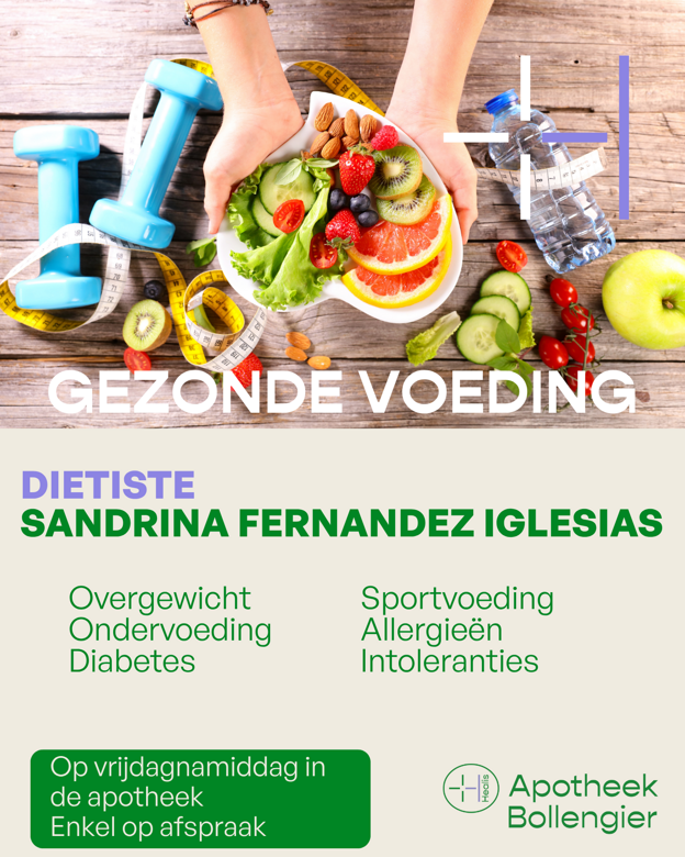 Gezonde voeding in de apotheek : diëtiste Sandrina Fernandez Iglesias