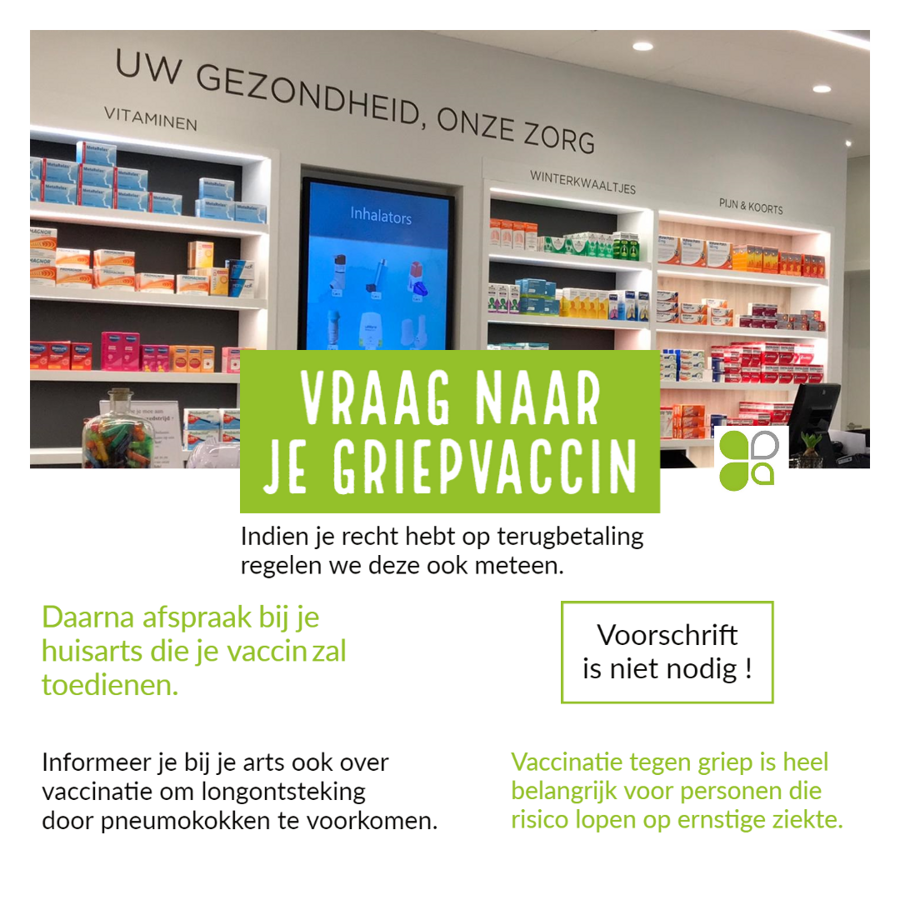 Griepvaccin Apotheek Bollengier